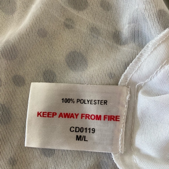 Chickadee sleeveless dress white & black size m/l - Picture 4 of 4